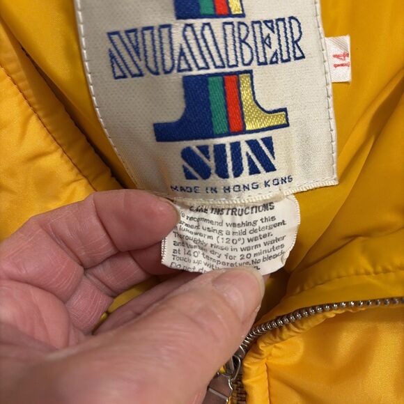 Number 1 SUN Two Piece Ski Suit~Girls Size  14 Rainbow Vintage Outdoor Wear Y2K - Picture 16 of 16